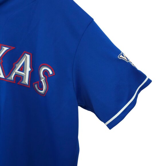 Majestic Texas Rangers 2010 MLB World Series Jersey Size XL #5 Ian Kinsler - Picture 12 of 16